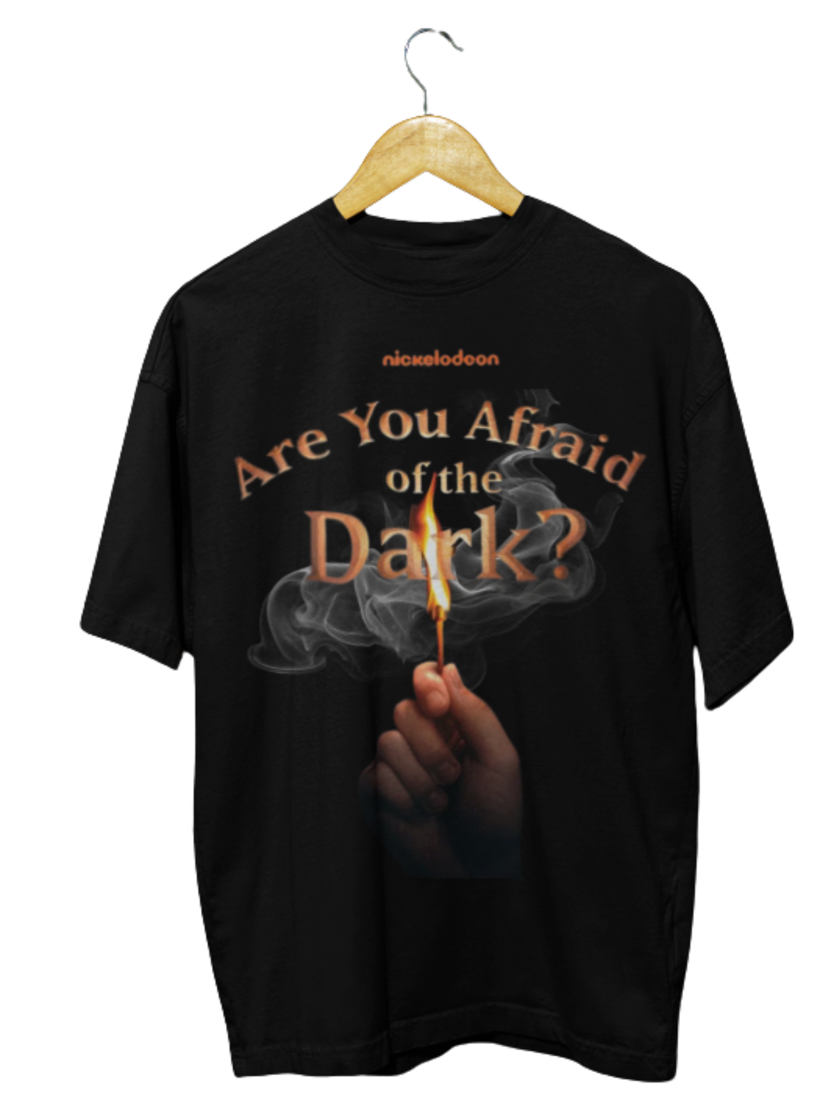 Are You Afraid of the Dark Hand Logo Heavyweight Streetwear T-Shirt