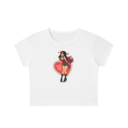 OBSESSION Freaky Nikki Graphic Crop Top T-Shirt 90s Movie Inspired Valentine's Tee