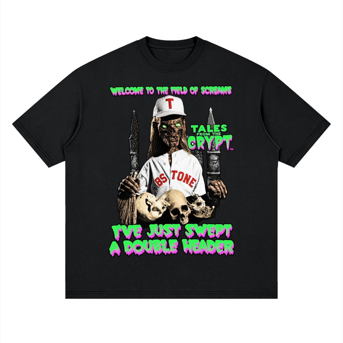 Tales from the Crypt Field of Screams Heavyweight Streetwear T-Shirt