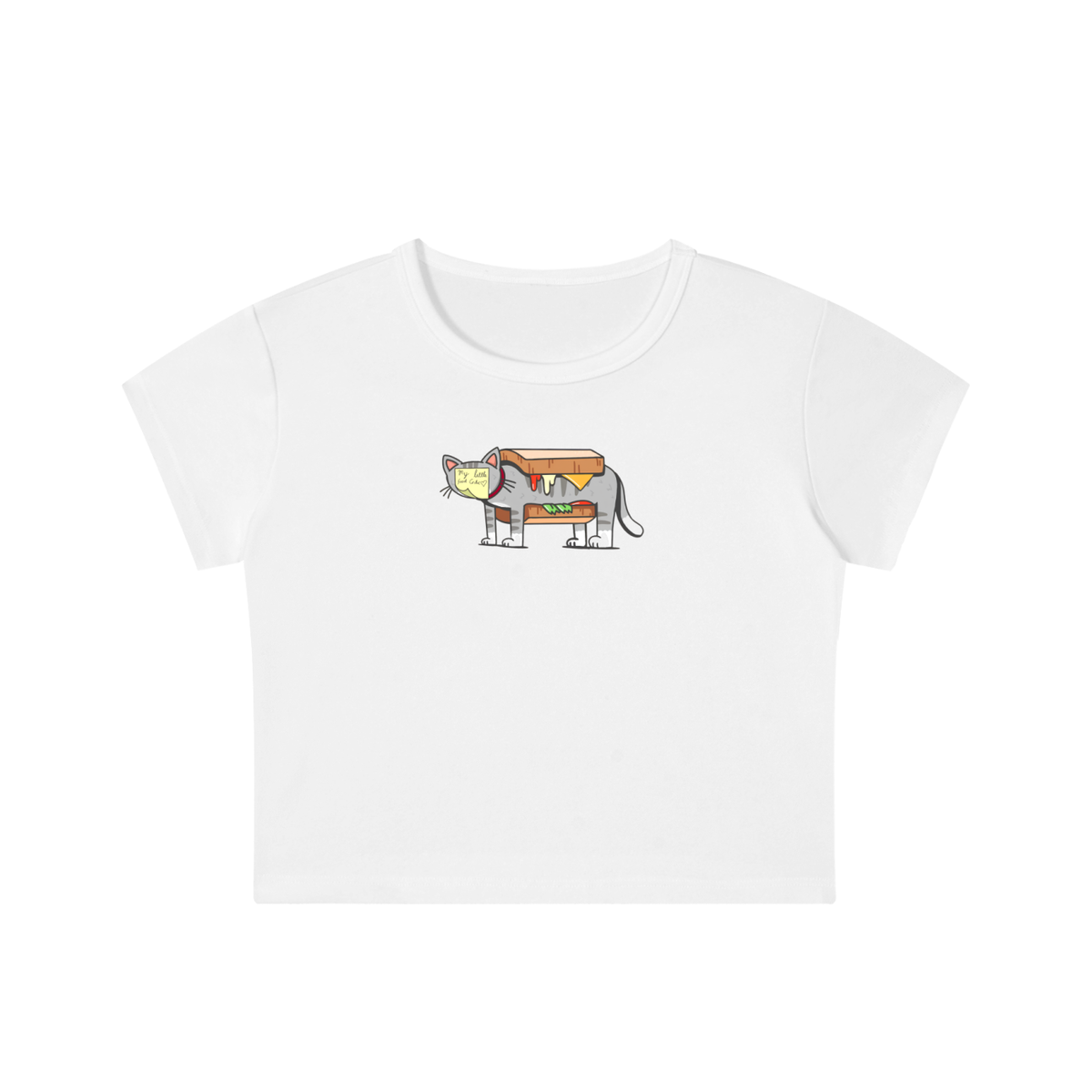 OBSESSION My Little Food Critic Crop Top Movie Inspired Graphic Baby Tee