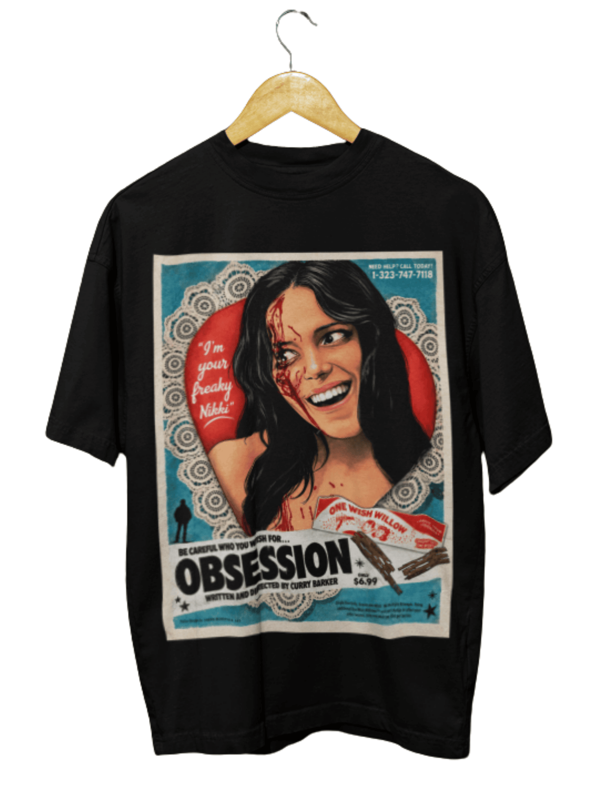 Obsession Be Careful What You Wish For Heavyweight T-Shirt Y2K