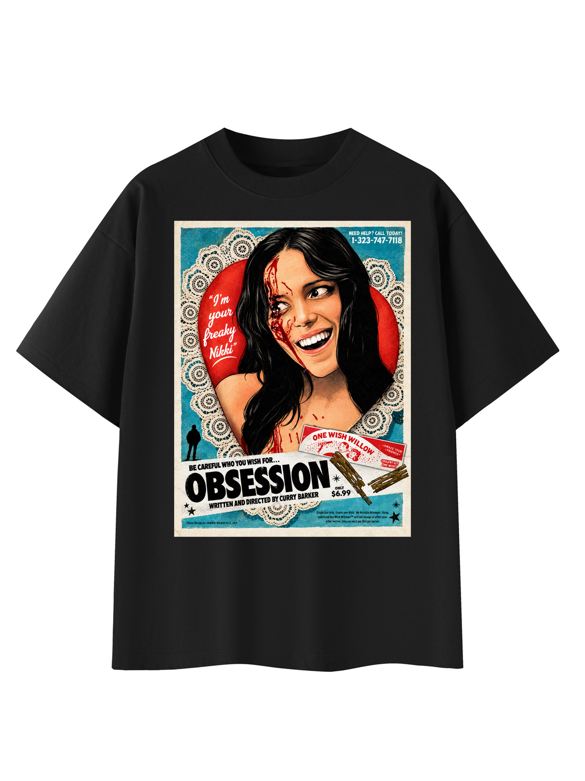 Obsession Be Careful What You Wish For Heavyweight T-Shirt Y2K