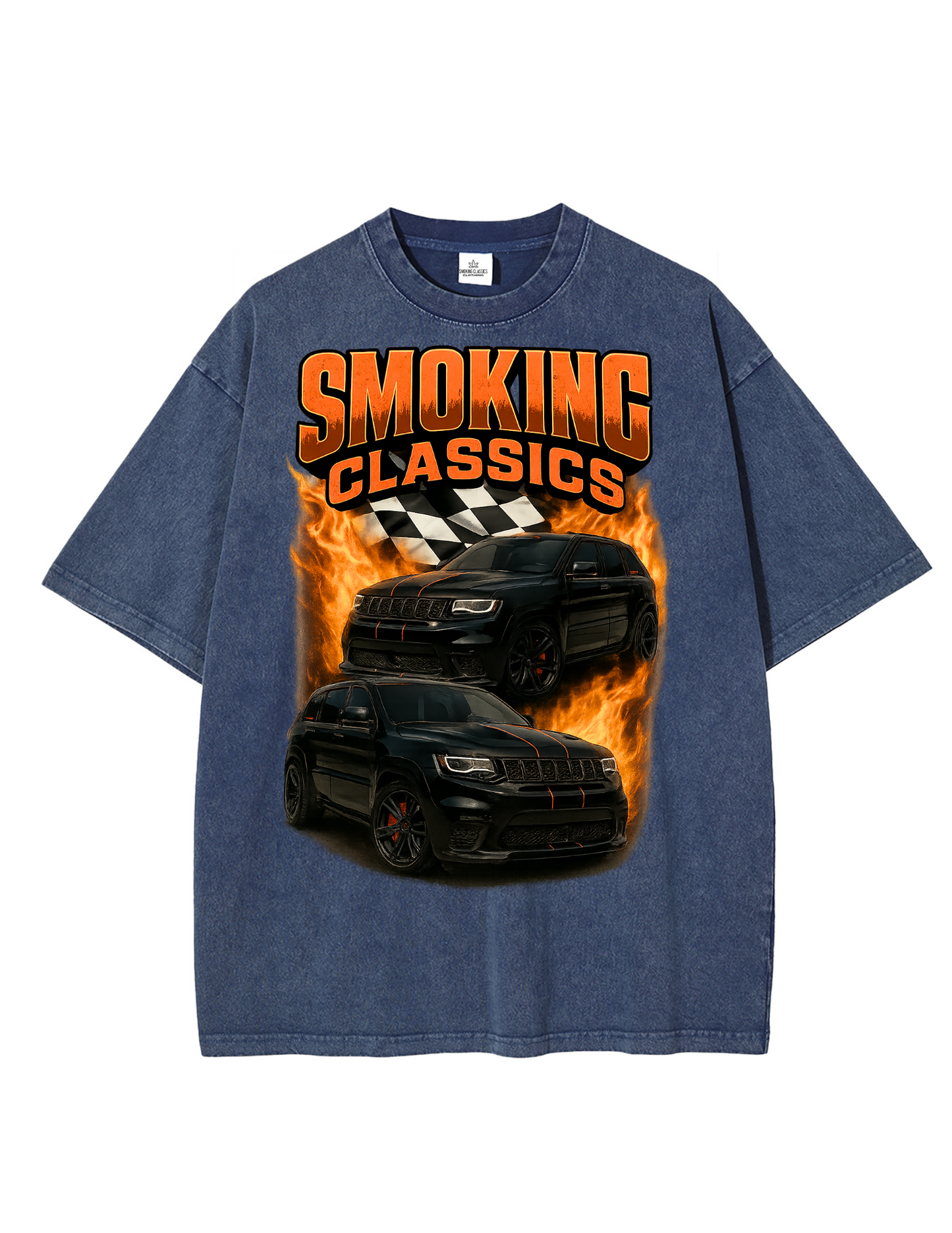 SMOKING CLASSICS "TRACKHAWK" T-Shirt Racer Blue
