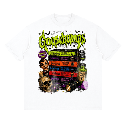 Goosebumps Books Stack Heavyweight Streetwear T-Shirt
