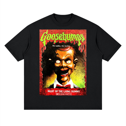 Goosebumps Night of Living Dummy Cover Heavyweight Streetwear T-Shirt