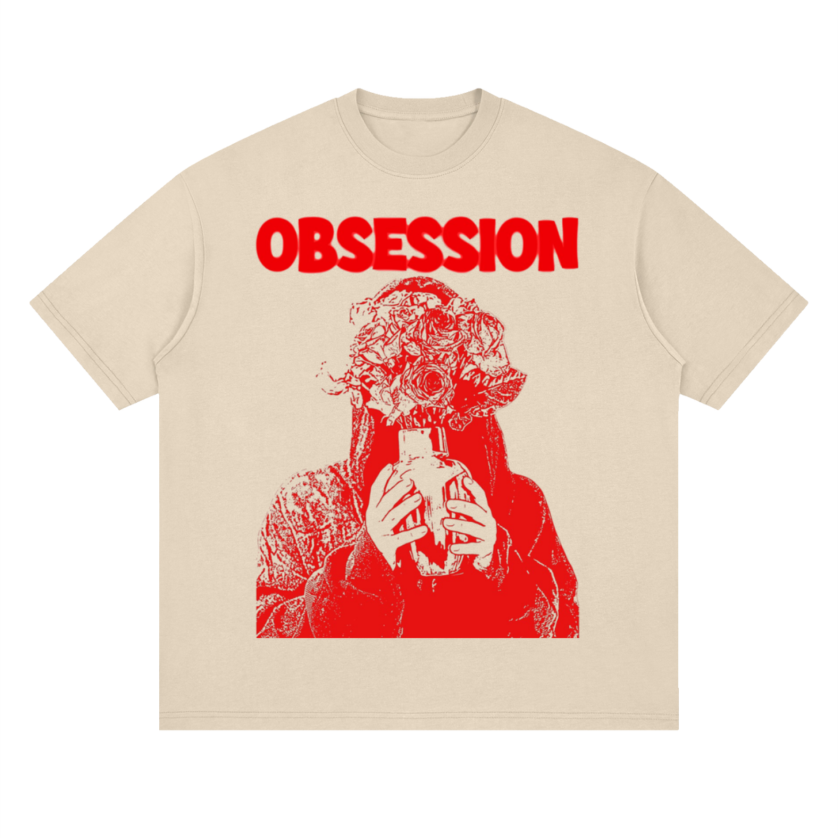 Obsession Nikki Flower Vase Heavyweight Streetwear T-Shirt