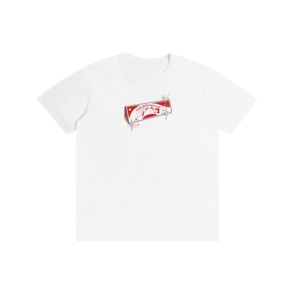One Wish Willow T-Shirt White Cotton Graphic Tee Oversized Unisex