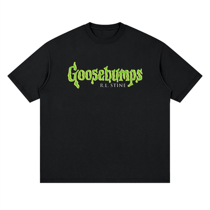 Goosebumps RL Stine Logo Heavyweight Streetwear T-Shirt