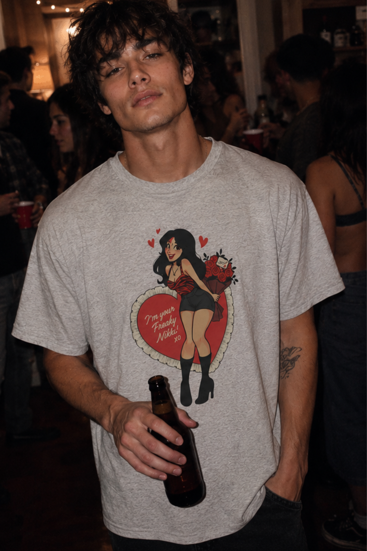 OBSESSION Freaky Nikki Graphic T-Shirt 90s Movie Inspired Valentine Tee